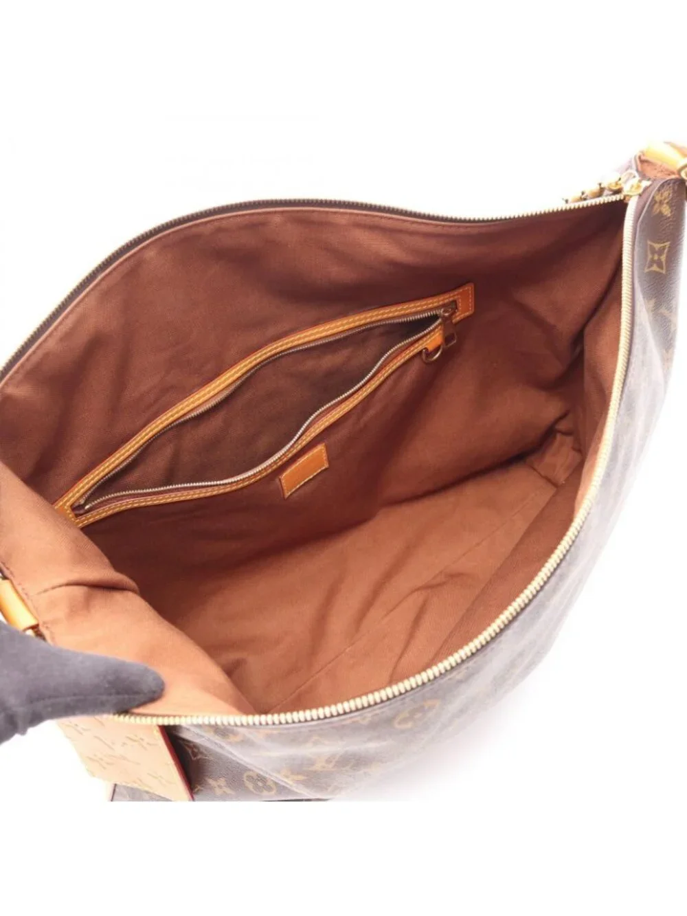 Louis Vuitton Shoulder Bag Vagabond Hobo Monogram Canvas Leather
